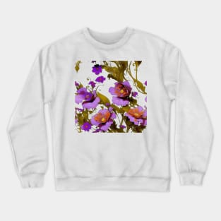 Art Nouveau Flower Illustration Texture Crewneck Sweatshirt